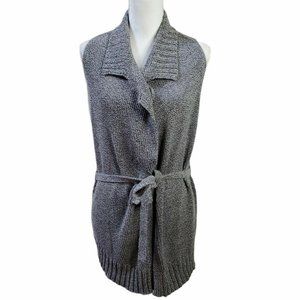 C Label Apparel Womens Sweater Sz S Black Gray